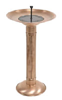 Creative Energy Technologies Inc: Solar-powered Copper Birdbath Fountain