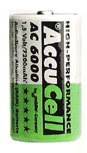 AccuCell RAM 2 pack "C" 3000 mAh capacity 1.5V