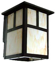 Mission Style Wall Mount Lantern 12 Volt DC 