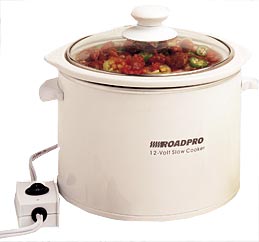 RoadPro RPSL-350 12 Volt DC Slow Cooker 1.5 Quart Capacity 