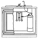 taste mate filtration system in comparison to typical cartridge filter and fau CETmount filter systems.