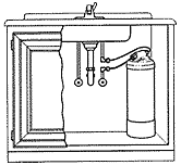 illustration of under sink installlation