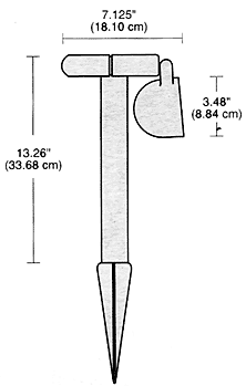 Solar LED White Adjustable Directional Light